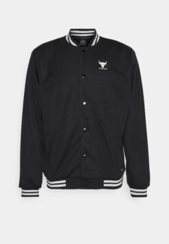 Under Armour Varsity Jacket - Outdoorjas - Black/White/White -Under Armour Winkel 027e8d6dd9d14ab5a003c36e9ee9d0bb