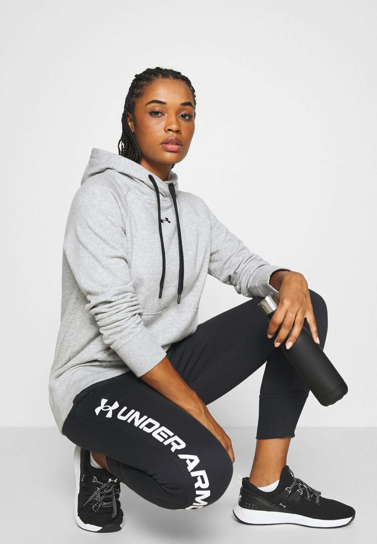 Under Armour Rival Hoodie - Hoodie - Steel Medium Heather 2 Under Armour Rival Hoodie - Hoodie - Steel Medium Heather - Afbeelding 2