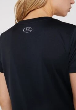 Under Armour Tech Solid - T-Shirt Basic - Black/Metallic Silver -Under Armour Winkel 26343f4ccb0b409e9cb51dfb3ea5921e