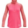 Under Armour Ua Tech Graphic 1/2 Zip - Longsleeve - Pink Shock