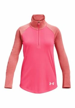 Under Armour Ua Tech Graphic 1/2 Zip - Longsleeve - Pink Shock