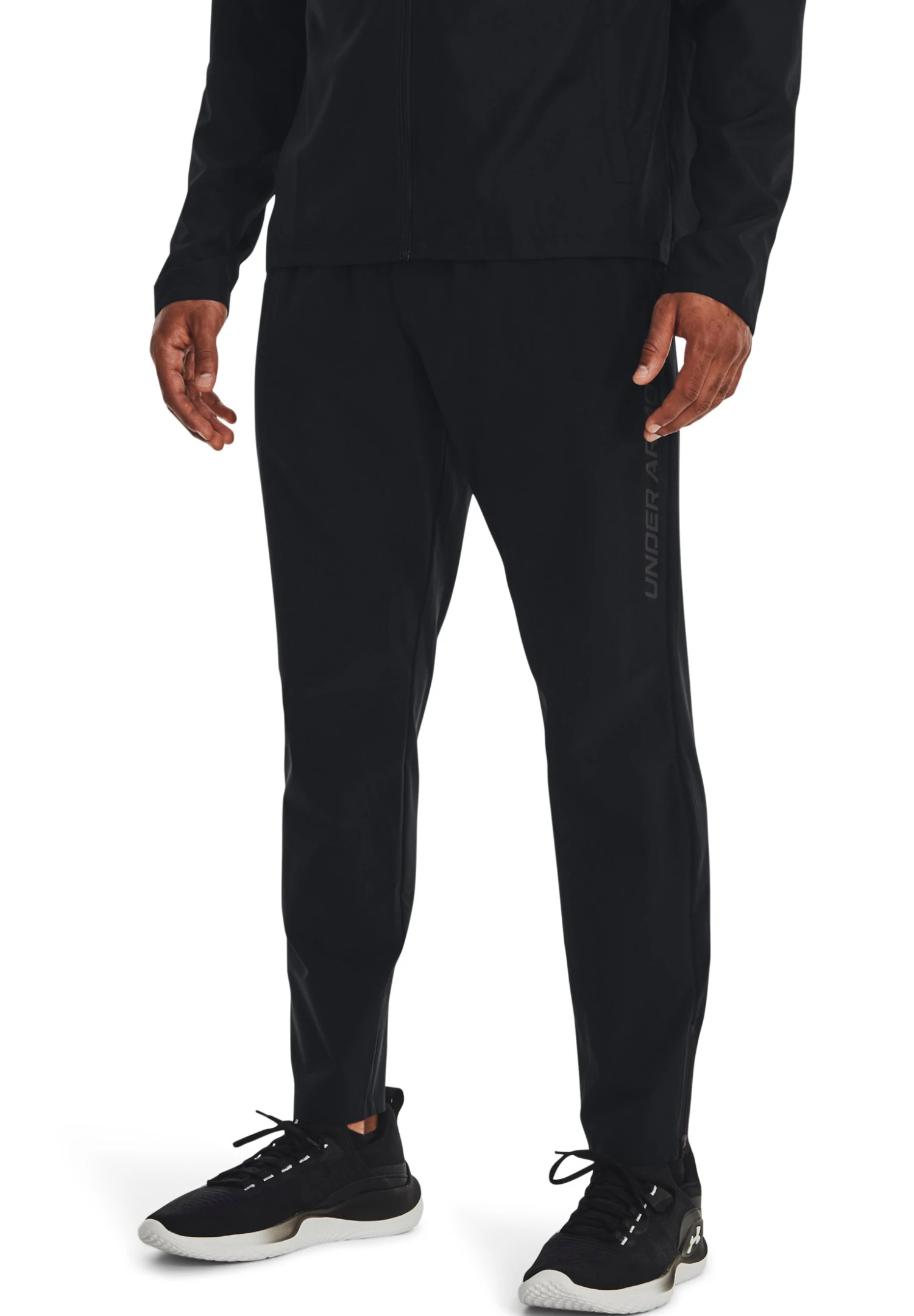 Under Armour Storm Run- Trainingsbroek - Black / Black / Reflective 1 Under Armour Storm Run- Trainingsbroek - Black / Black / Reflective