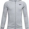 Under Armour Rival Cotton Full Zip - Sweater Met Rits - Mod Gray Light Heather