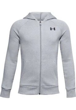 Under Armour Rival Cotton Full Zip - Sweater Met Rits - Mod Gray Light Heather
