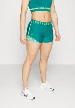 Under Armour Play Up Shorts - Korte Broeken - Coastal Teal/Lime Surge