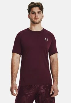 Under Armour Hg Ss - T-Shirt Basic - Dark Maroon