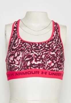 Under Armour Crossback Mid Print - Sport-Bh Met Medium Support - Penta Pink/Black Rose -Under Armour Winkel 5bc64d2be7c5421bb2b3b7b165adee3b