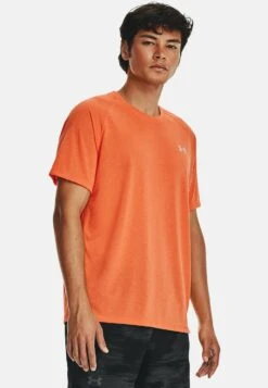 Under Armour Streaker - Sport T-Shirt - Dark Tangerine