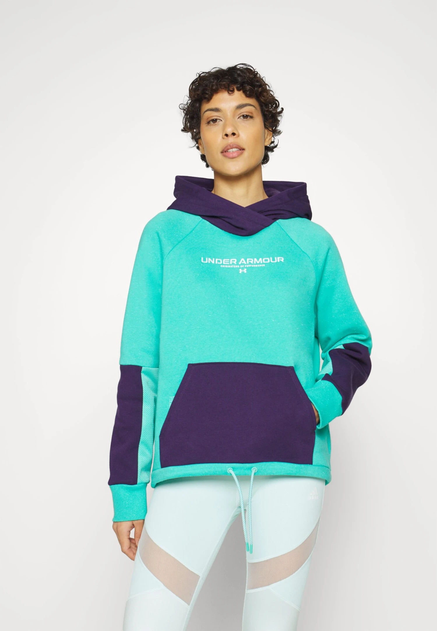 Under Armour Rival - Hoodie - Neptune/Purple Switch/White 1 Under Armour Rival - Hoodie - Neptune/Purple Switch/White