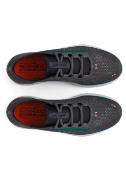 Under Armour Hovr Sonic 5 Storm - Hardloopschoenen Neutraal - Jet Gray / Mod Gray / Blaze Orange -Under Armour Winkel 63efe3ced20f468caba881fea7a73383