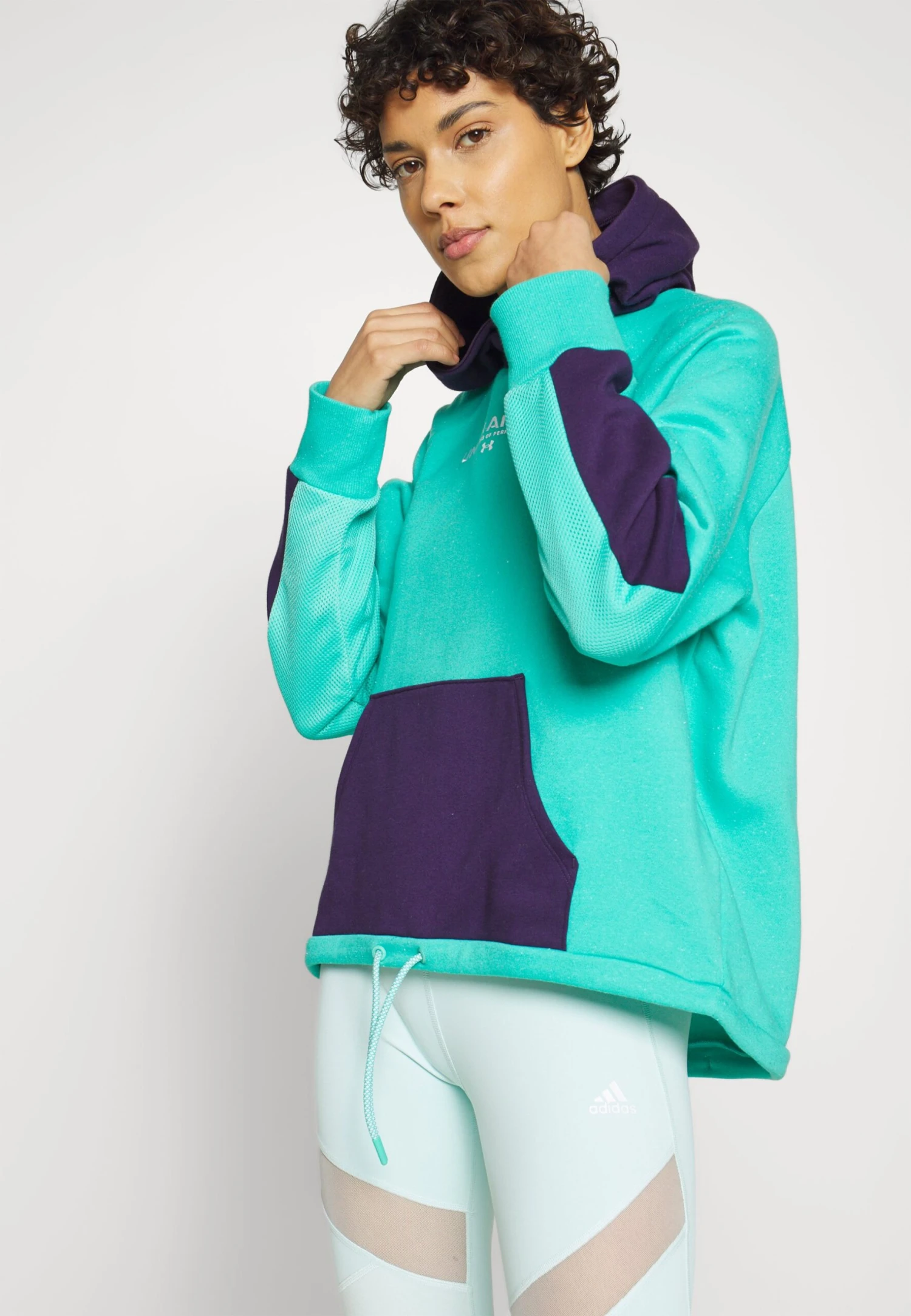 Under Armour Rival - Hoodie - Neptune/Purple Switch/White 4 Under Armour Rival - Hoodie - Neptune/Purple Switch/White - Afbeelding 4
