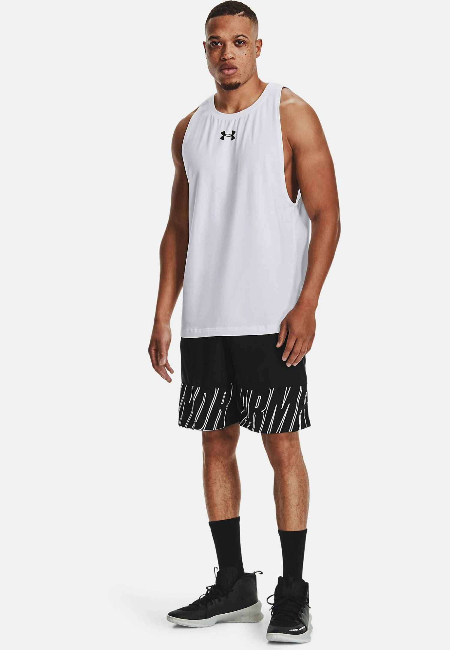 Under Armour Baseline Tank - Top - White 2 Under Armour Baseline Tank - Top - White - Afbeelding 2