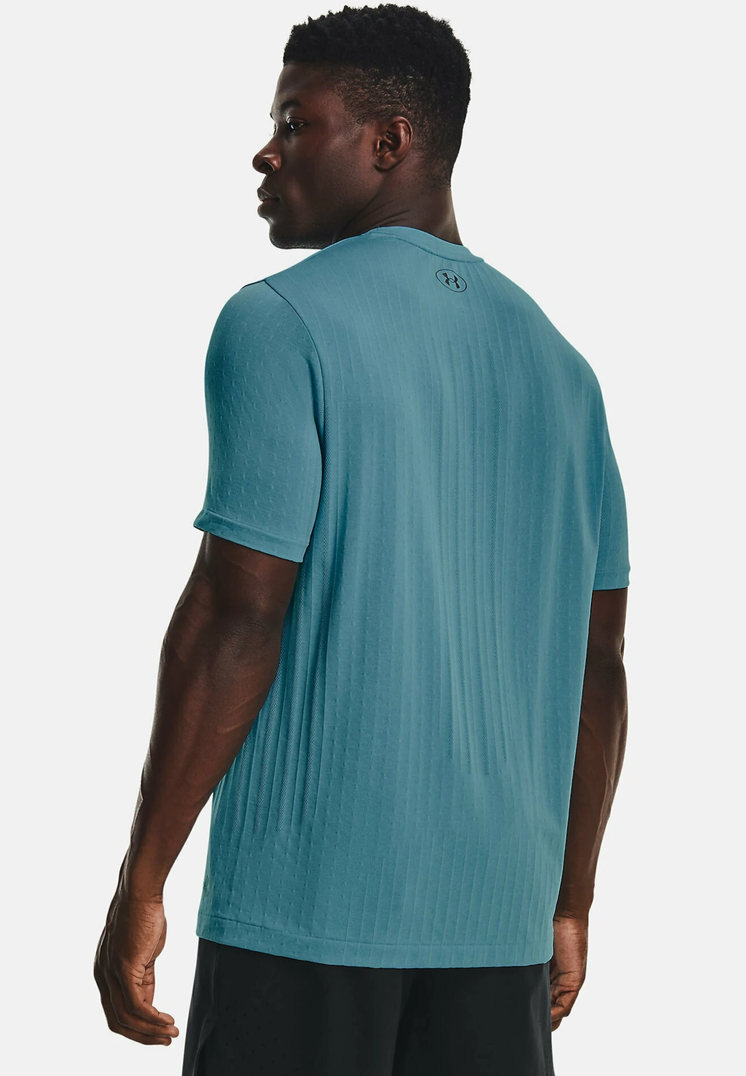 Under Armour Short-Sleeves Rush Seamless Ss - T-Shirt Basic - Glacier Blue 2 Under Armour Short-Sleeves Rush Seamless Ss - T-Shirt Basic - Glacier Blue - Afbeelding 2