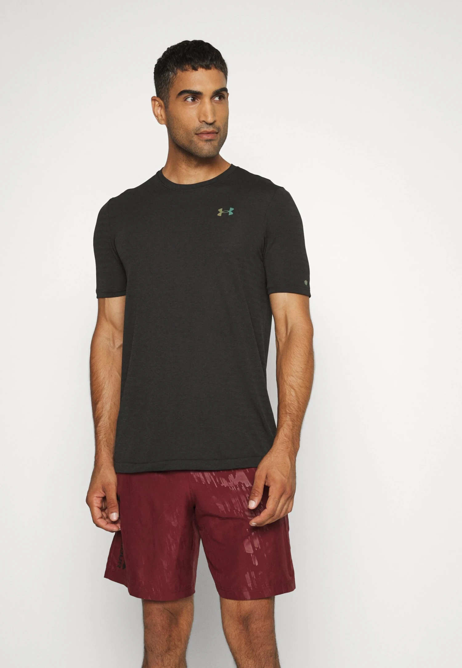 Under Armour Rush Seamless Geosport Ss - T-Shirt Basic - Black 4 Under Armour Rush Seamless Geosport Ss - T-Shirt Basic - Black - Afbeelding 4