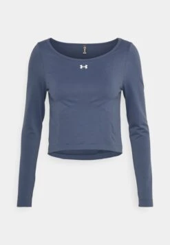 Under Armour Train Seamless - Longsleeve - Downpour Gray/White -Under Armour Winkel 7992e5a9d6d4492d99dd6dc04c57fca0