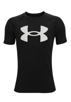 Under Armour Fussball Tech Big Logo - Sport T-Shirt - Schwarz
