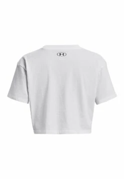 Under Armour Collegiate Crop - T-Shirt Print - White -Under Armour Winkel 8cb2c5c49f5e4650b3c6ab82bd43e462