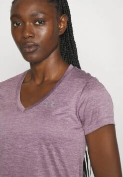 Under Armour Tech Twist - Sport T-Shirt - Misty Purple/White/Silver -Under Armour Winkel 8eabb39e6a8d4e159feb6b6f771fb643