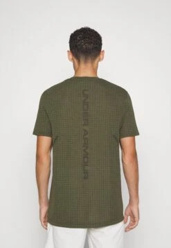 Under Armour Seamless Grid - Sport T-Shirt - Marine Green/Black -Under Armour Winkel 90f8aea3b3224f97802f5eb7bebe390a