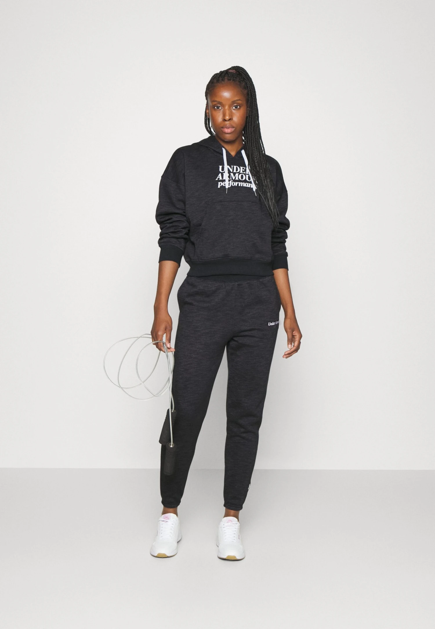 Under Armour Essential Script Pant - Trainingsbroek - Black/Jet Gray/White 2 Under Armour Essential Script Pant - Trainingsbroek - Black/Jet Gray/White - Afbeelding 2