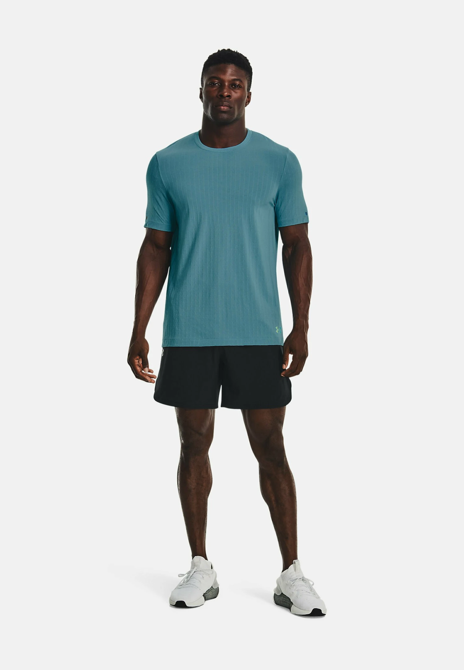 Under Armour Short-Sleeves Rush Seamless Ss - T-Shirt Basic - Glacier Blue 1 Under Armour Short-Sleeves Rush Seamless Ss - T-Shirt Basic - Glacier Blue