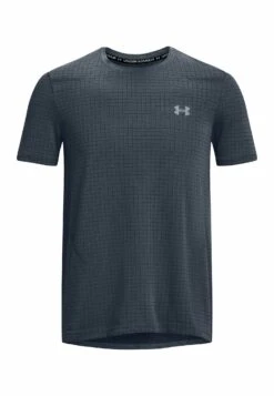 Under Armour Seamless Grid - Sport T-Shirt - Downpour Gray -Under Armour Winkel 9867ef7625134e9d885afbea96fb43e4