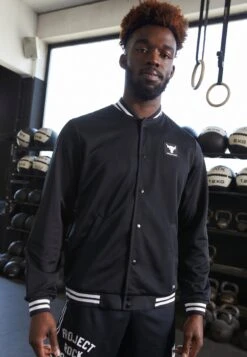 Under Armour Varsity Jacket - Outdoorjas - Black/White/White