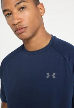 Under Armour Tech 2.0 Tee - Sport T-Shirt - Academy/Graphite -Under Armour Winkel b5a2e74db6a846bb8c7afd80bef91b66