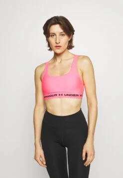 Under Armour Crossback Mid- Sport-Bh Met Medium Support - Pink