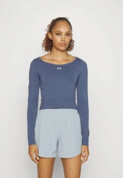 Under Armour Train Seamless - Longsleeve - Downpour Gray/White