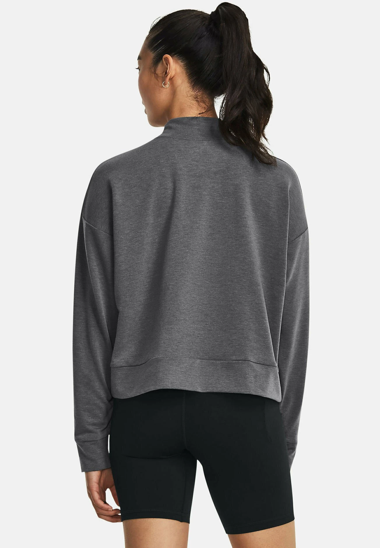 Under Armour Long-Sleeves Rival Mock Crew - Sweater - Jet Gray 3 Under Armour Long-Sleeves Rival Mock Crew - Sweater - Jet Gray - Afbeelding 3