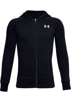Under Armour Rival Cotton Full Zip - Sweater Met Rits - Black