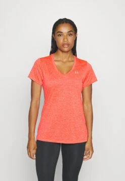 Under Armour Tech Twist - Sport T-Shirt - Beta/Pomegranate/Metallic Silver