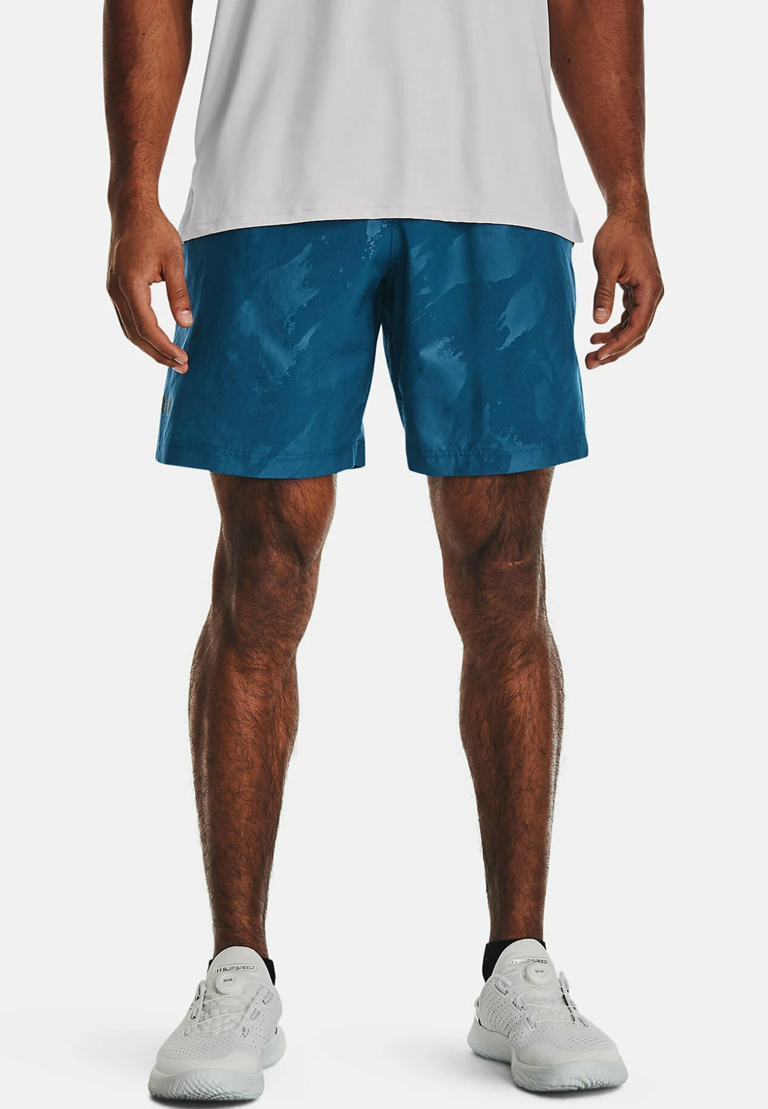 Under Armour Emboss - Korte Broeken - Varsity Blue 1 Under Armour Emboss - Korte Broeken - Varsity Blue