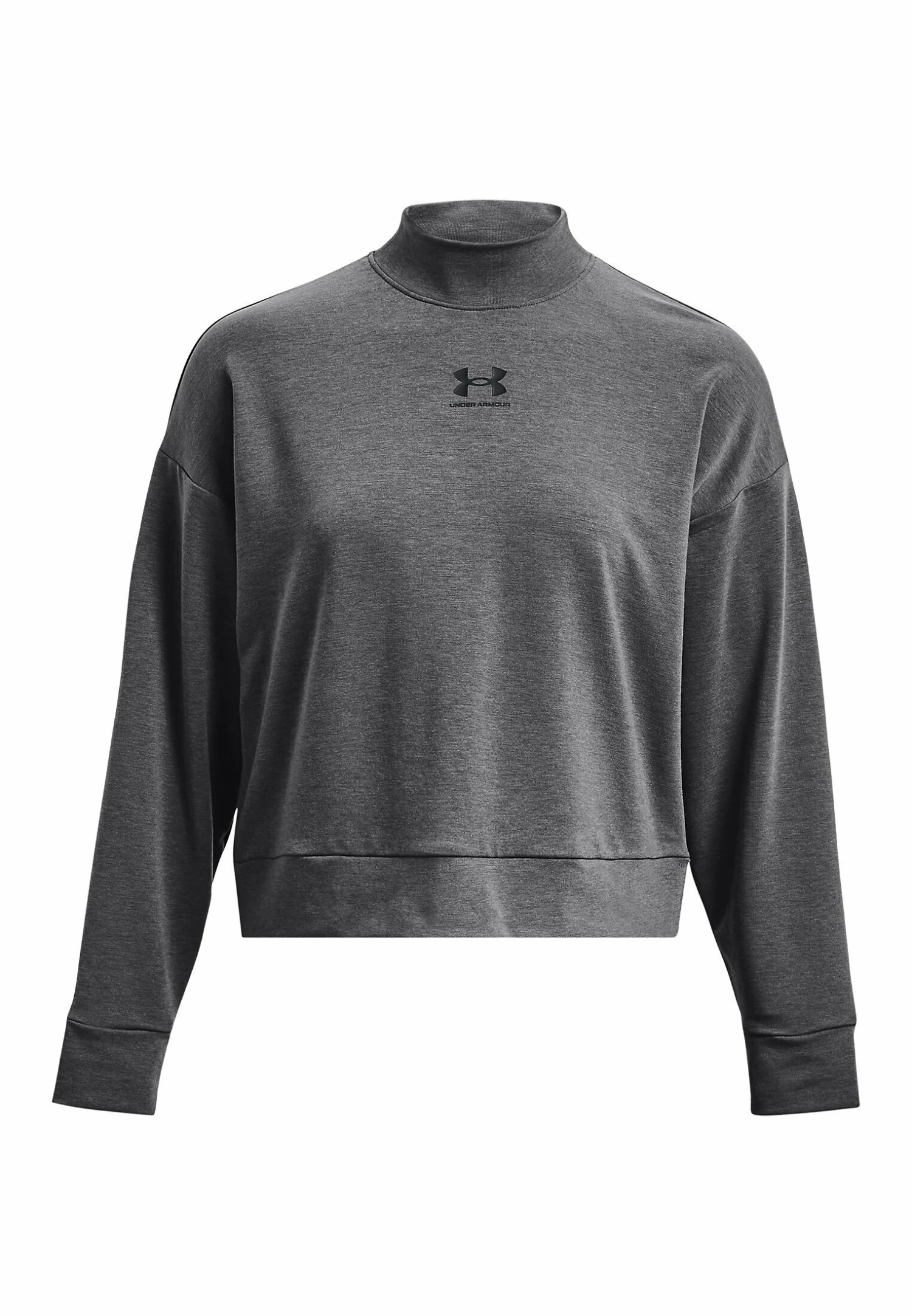 Under Armour Long-Sleeves Rival Mock Crew - Sweater - Jet Gray 4 Under Armour Long-Sleeves Rival Mock Crew - Sweater - Jet Gray - Afbeelding 4