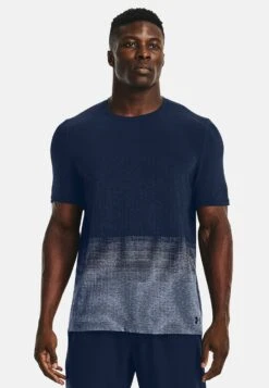 Under Armour Ua Seamless Lux - T-Shirt Print - Blue