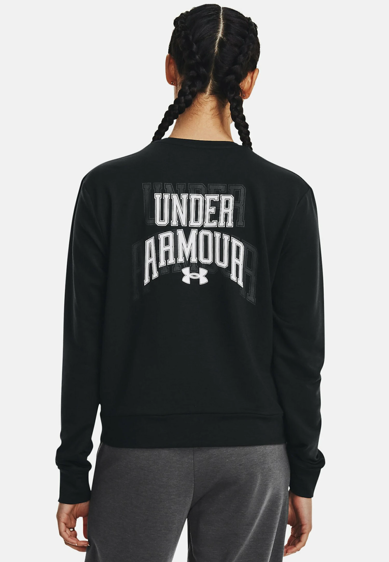 Under Armour Long-Sleeves Ua Rival Graphic Crew - Sweater - Black 1 Under Armour Long-Sleeves Ua Rival Graphic Crew - Sweater - Black
